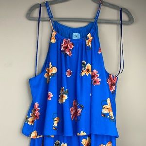 CeCe floral print ruffle dress 12